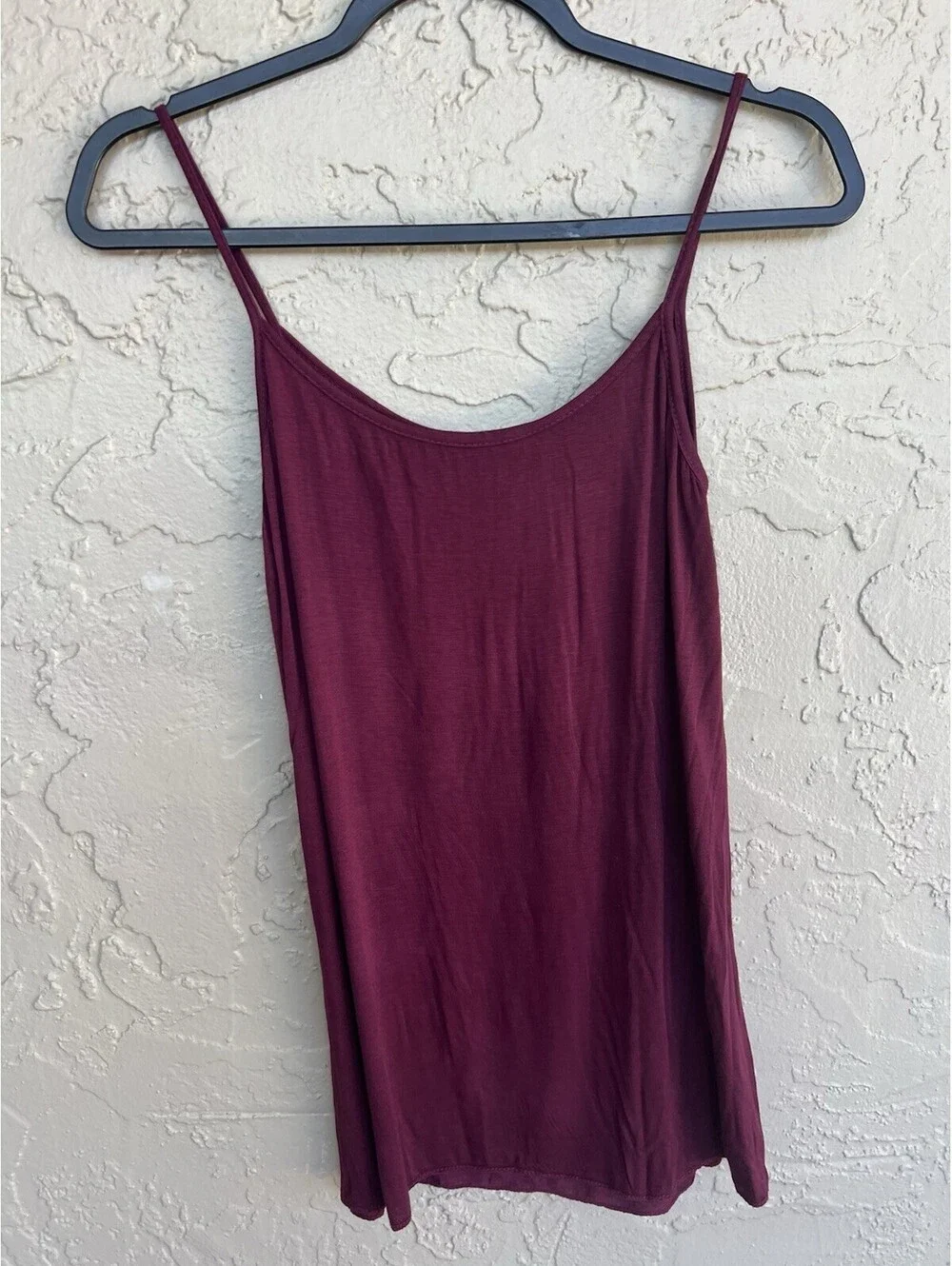 Tempo Paris Women S Burgundy Long Sleeve With Spaghetti Strap Liner Sheer Dress
